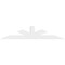 Ekena Millwork Saratoga Architectural Grade PVC Gable Bracket, 96"W x 20"H x 2"D x 6"F, 5/12 Pitch GBP096X20X0206SAR00 - alternate 2